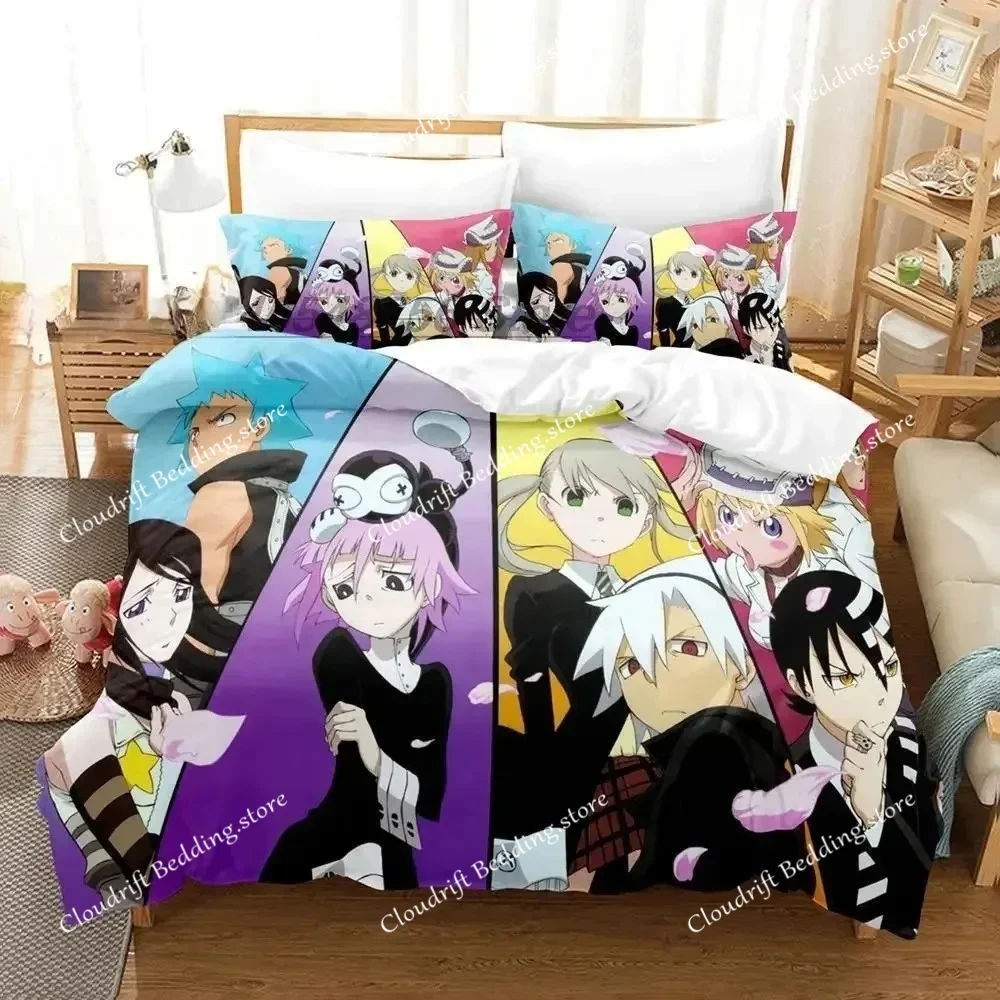 Soul Eater Bedding Set Single Twin Full Queen King Size Bed Set Adult Kid Bedroom Duvet cover Sets 3D Print Anime bed sheet sets
Soul Eater Bedding Set Single Twin Full Queen King Size Bed Set Adult Kid Bedroom Duvet cover Sets 3D Print Anime bed sheet sets