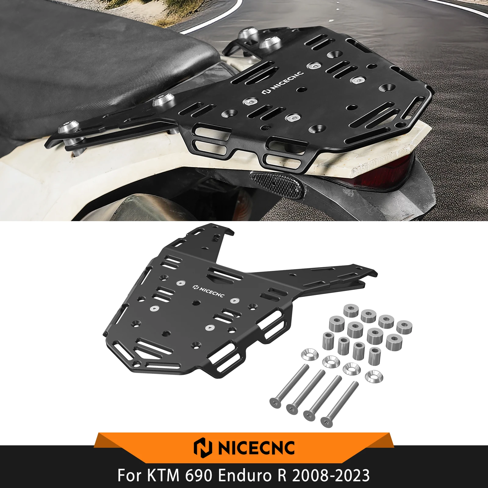 For KTM 690 Enduro R 2008-2023 NICECNC Motorcycle Rear Luggage Rack Cargo Rack 690 Enduro R 2023 2022 2021 2020 2019 2018 2017
For KTM 690 Enduro R 2008-2023 NICECNC Motorcycle Rear Luggage Rack Cargo Rack 690 Enduro R 2023 2022 2021 2020 2019 2018 2017