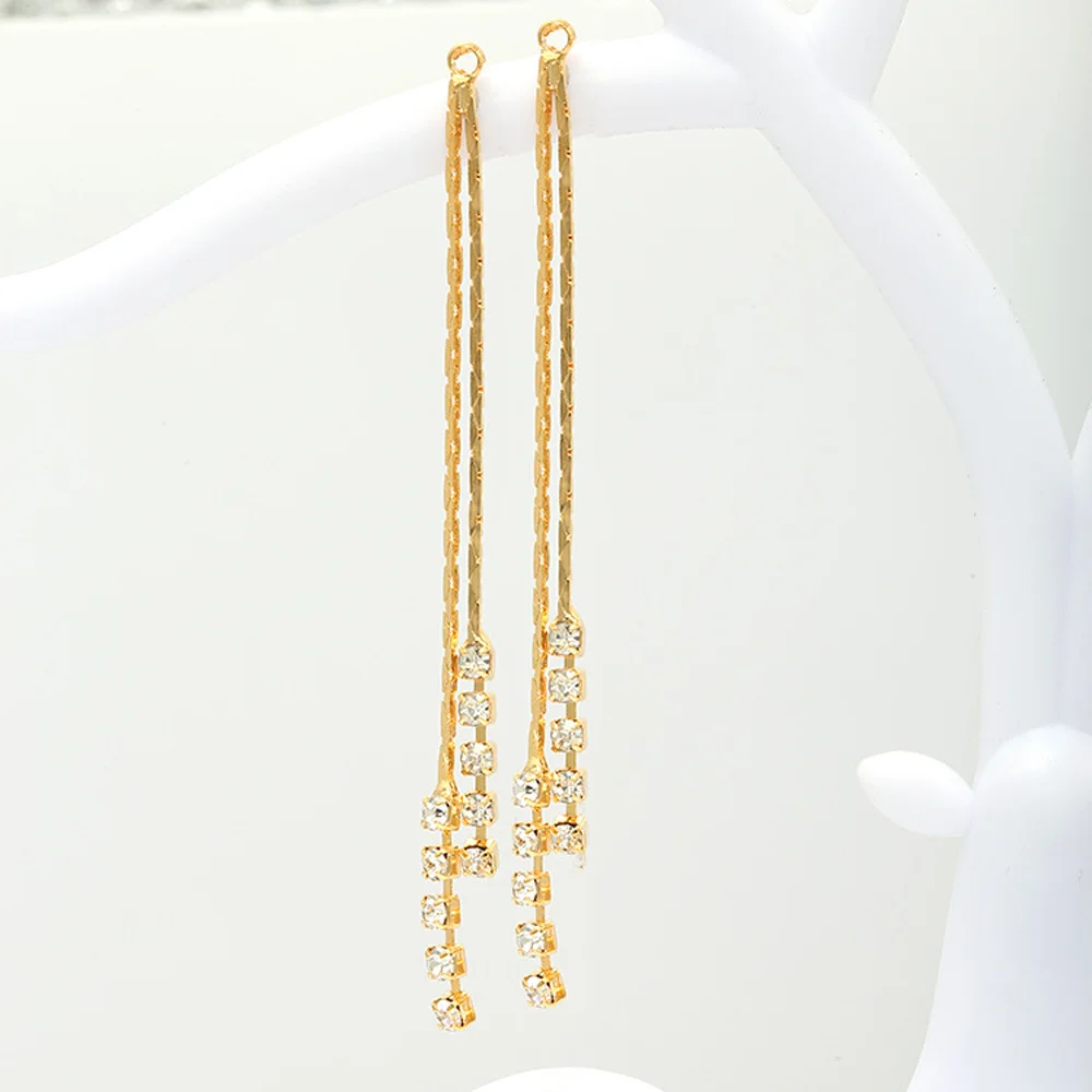 20pcs/ Bag Long tassel ear line copper inlaid zircon DIY women's earrings accessories
20pcs/ Bag Long tassel ear line copper inlaid zircon DIY women's earrings accessories