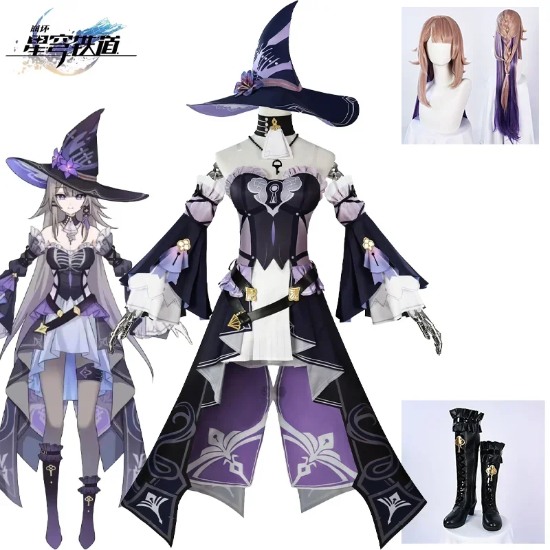 Game Honkai Star Rail Herta Cosplay Costume Sexy Lolita Dress Witch Uniform Wig Shoes Halloween Party Carnival Suit Adult 2025
Game Honkai Star Rail Herta Cosplay Costume Sexy Lolita Dress Witch Uniform Wig Shoes Halloween Party Carnival Suit Adult 2025