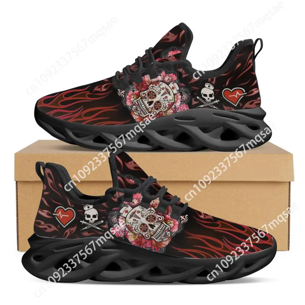 Fashion Women Outdoor Running Shoes Gothic Style Skull Lace Up Platform Sneakers Comfortable Non-slip Flats Shoes Zapatos Mujer
Fashion Women Outdoor Running Shoes Gothic Style Skull Lace Up Platform Sneakers Comfortable Non-slip Flats Shoes Zapatos Mujer