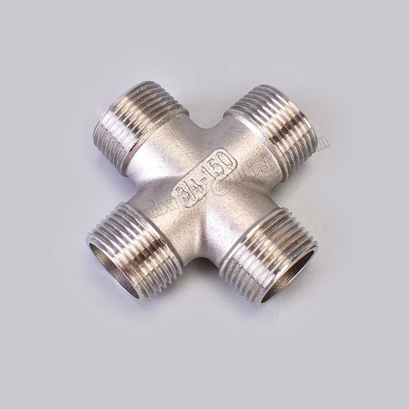 Fitting 4 Way 1/4" 3/8" 1/2" 3/4" 1" male BSPT Thread Pipe Stainless Steel SS304 Cross Type Coupling Pipe Connector BSPT Cross
Fitting 4 Way 1/4" 3/8" 1/2" 3/4" 1" male BSPT Thread Pipe Stainless Steel SS304 Cross Type Coupling Pipe Connector BSPT Cross