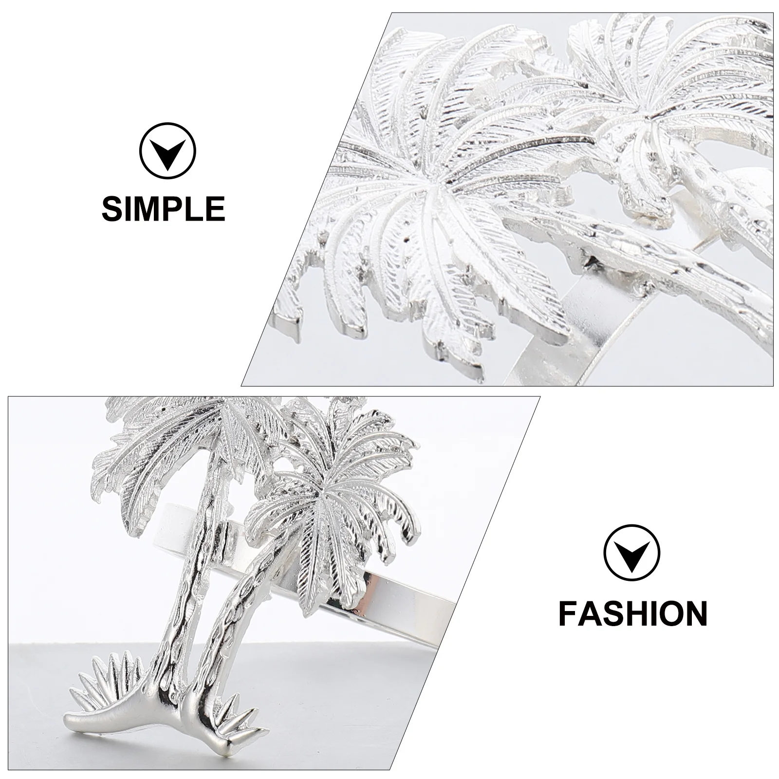 4Pcs Eco-Friendly Napkin Rings Coconut Palm Tree Electroplated Party Buckles Chic Dining Table Accessories Party Napkin Rings
4Pcs Eco-Friendly Napkin Rings Coconut Palm Tree Electroplated Party Buckles Chic Dining Table Accessories Party Napkin Rings
