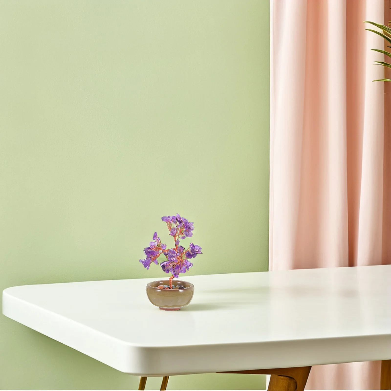 Stone Fragments Crystal Tree Handmade Chakra Bonsai Decor Feng Shui Wealth Good Fortune Ornament for Home Car
Stone Fragments Crystal Tree Handmade Chakra Bonsai Decor Feng Shui Wealth Good Fortune Ornament for Home Car