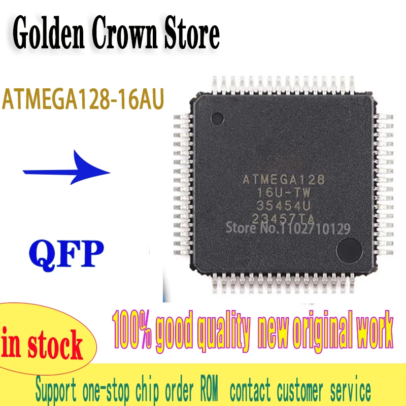 10PCS/lot ATMEGA128-16AU ATMEGA128A-AU ATMEGA128L-8AU ATMEGA128 ATMEGA128A ATMEGA128L IC MCU Chip QFP64
10PCS/lot ATMEGA128-16AU ATMEGA128A-AU ATMEGA128L-8AU ATMEGA128 ATMEGA128A ATMEGA128L IC MCU Chip QFP64