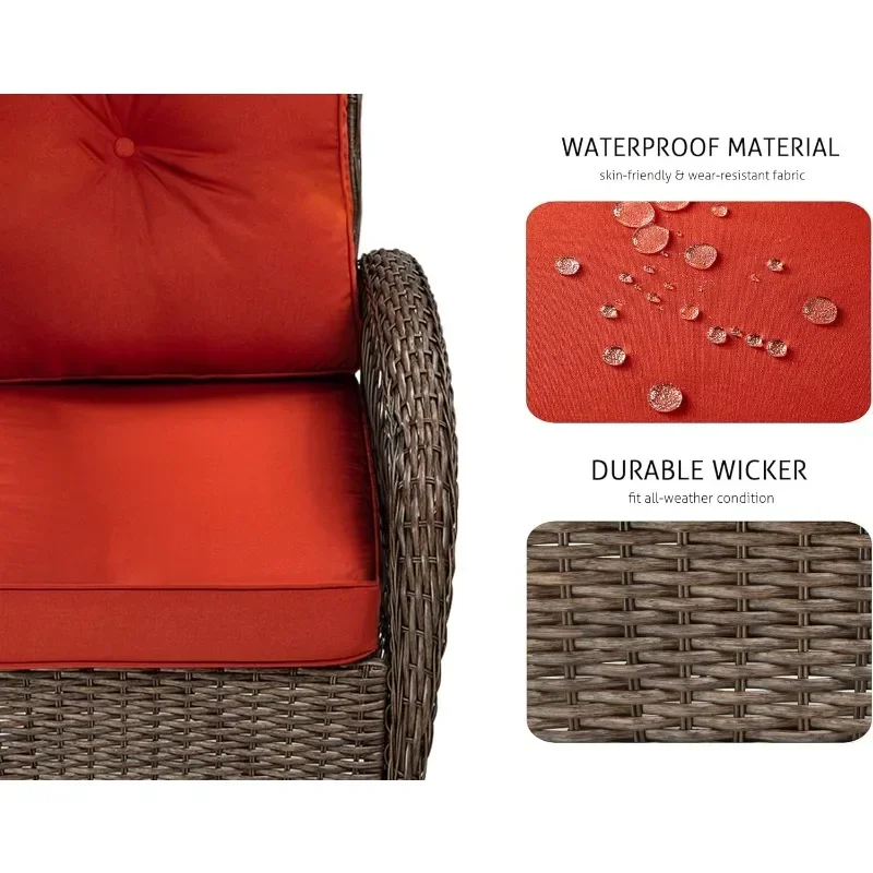 Outdoor Swivel Glider Rocker, Wicker Patio Bistro Set with Rocking Chair, Cushions and Table patio chair outdoor furniture set
Outdoor Swivel Glider Rocker, Wicker Patio Bistro Set with Rocking Chair, Cushions and Table patio chair outdoor furniture set