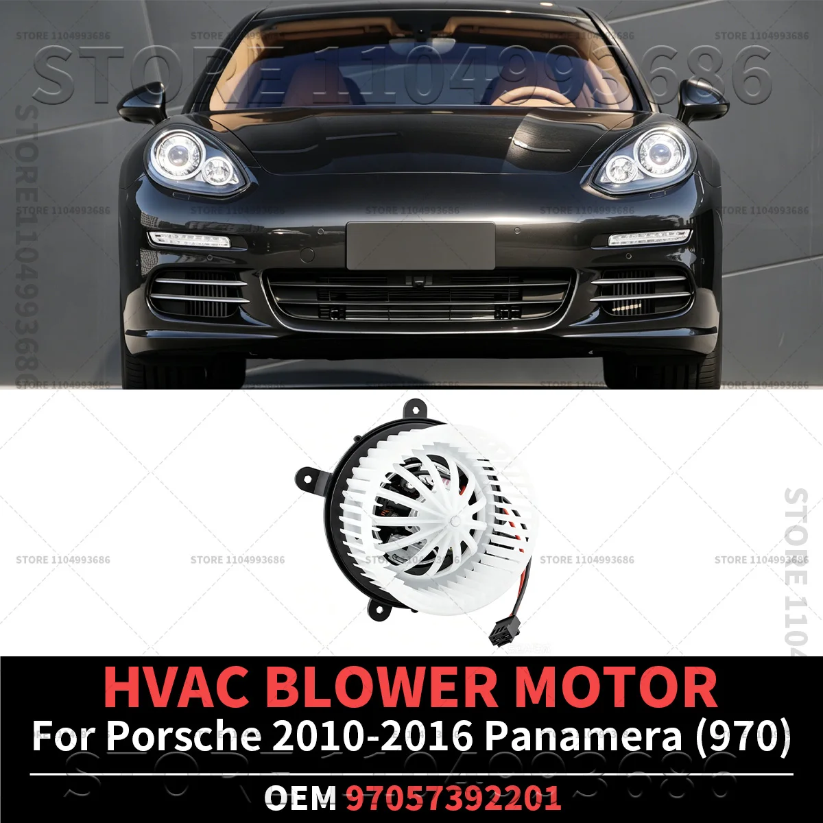 For Porsche 2010 2011 2012 2013 2014 2015 2016 Panamera (970) AC Heater Blower Fan Motor OEM 97057392201 97057392200 97057392202
For Porsche 2010 2011 2012 2013 2014 2015 2016 Panamera (970) AC Heater Blower Fan Motor OEM 97057392201 97057392200 97057392202