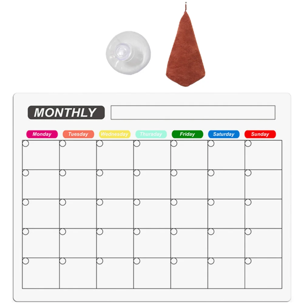 1Set Magnetic Weekly Schedule Board Plastic Refrigerator Dry Erase Planner Daily Organizer Clear Magnetic Fridge to-Do List
1Set Magnetic Weekly Schedule Board Plastic Refrigerator Dry Erase Planner Daily Organizer Clear Magnetic Fridge to-Do List