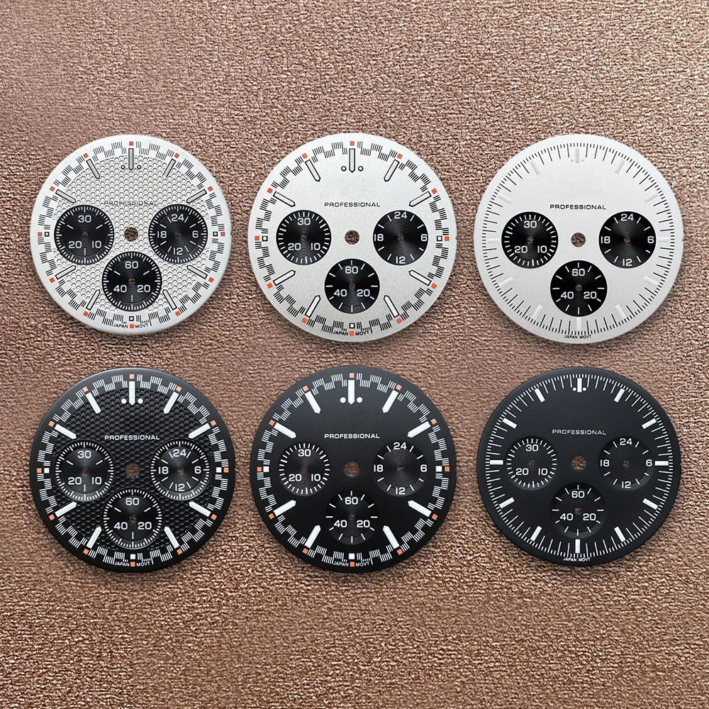32.5mm S Logo Matte Dial Suitable For VK63 Movement Green Lminous Sunray Quality Watch Modification Accessories
32.5mm S Logo Matte Dial Suitable For VK63 Movement Green Lminous Sunray Quality Watch Modification Accessories
