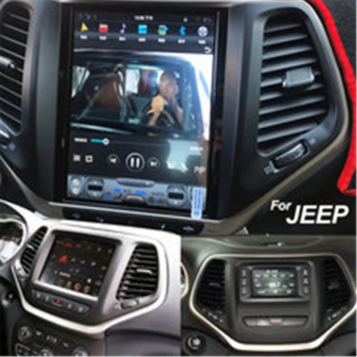 Android 14 For Jeep Cherokee 2014 - 2021 Car Navigation Multimedia Player GPS Radio 4G Network WiFi Wireless CarPlay Head unit
Android 14 For Jeep Cherokee 2014 - 2021 Car Navigation Multimedia Player GPS Radio 4G Network WiFi Wireless CarPlay Head unit