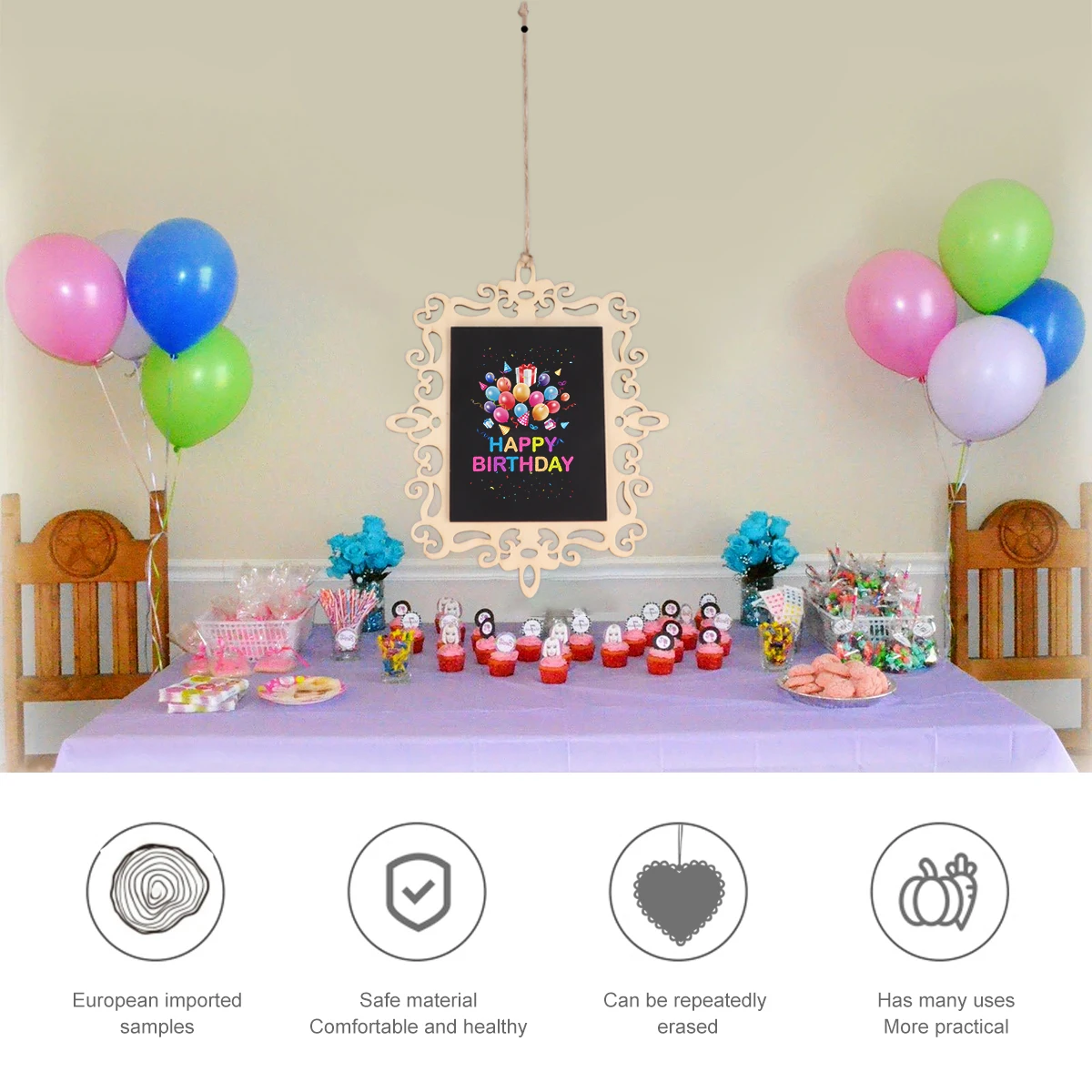 5pcs Hanging Wooden Blackboard Chalkboard For Wall Display Message Menu Sign Mini Writing Board Decoration Greeting Tag Holder
5pcs Hanging Wooden Blackboard Chalkboard For Wall Display Message Menu Sign Mini Writing Board Decoration Greeting Tag Holder