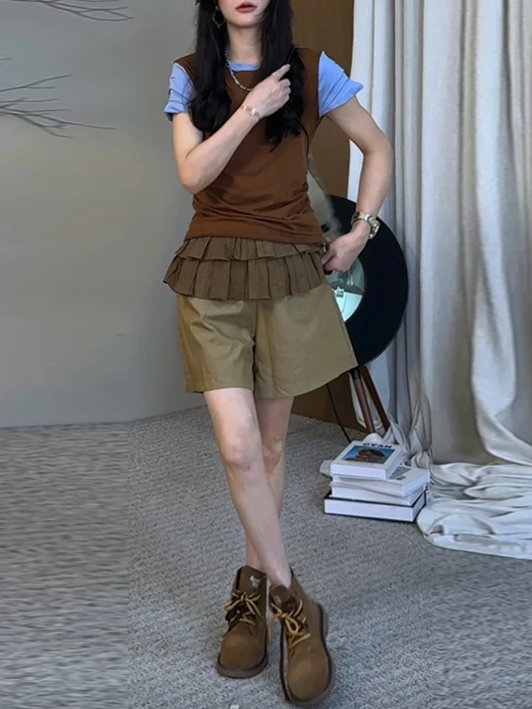 Casual Fashionable Breathable Women's Short Sleeve Two-Piece Set Summer New Style High Waist Wide Leg Pants Comfortable T-Shirt
Casual Fashionable Breathable Women's Short Sleeve Two-Piece Set Summer New Style High Waist Wide Leg Pants Comfortable T-Shirt