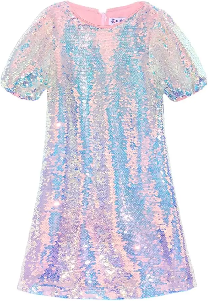 Snvdzo Girls Ombre Sequin Puff Sleeves Sparkly Fancy Short Dress For Wedding Birthday Evening Party Prom Banquet Dress2026
Snvdzo Girls Ombre Sequin Puff Sleeves Sparkly Fancy Short Dress For Wedding Birthday Evening Party Prom Banquet Dress2026