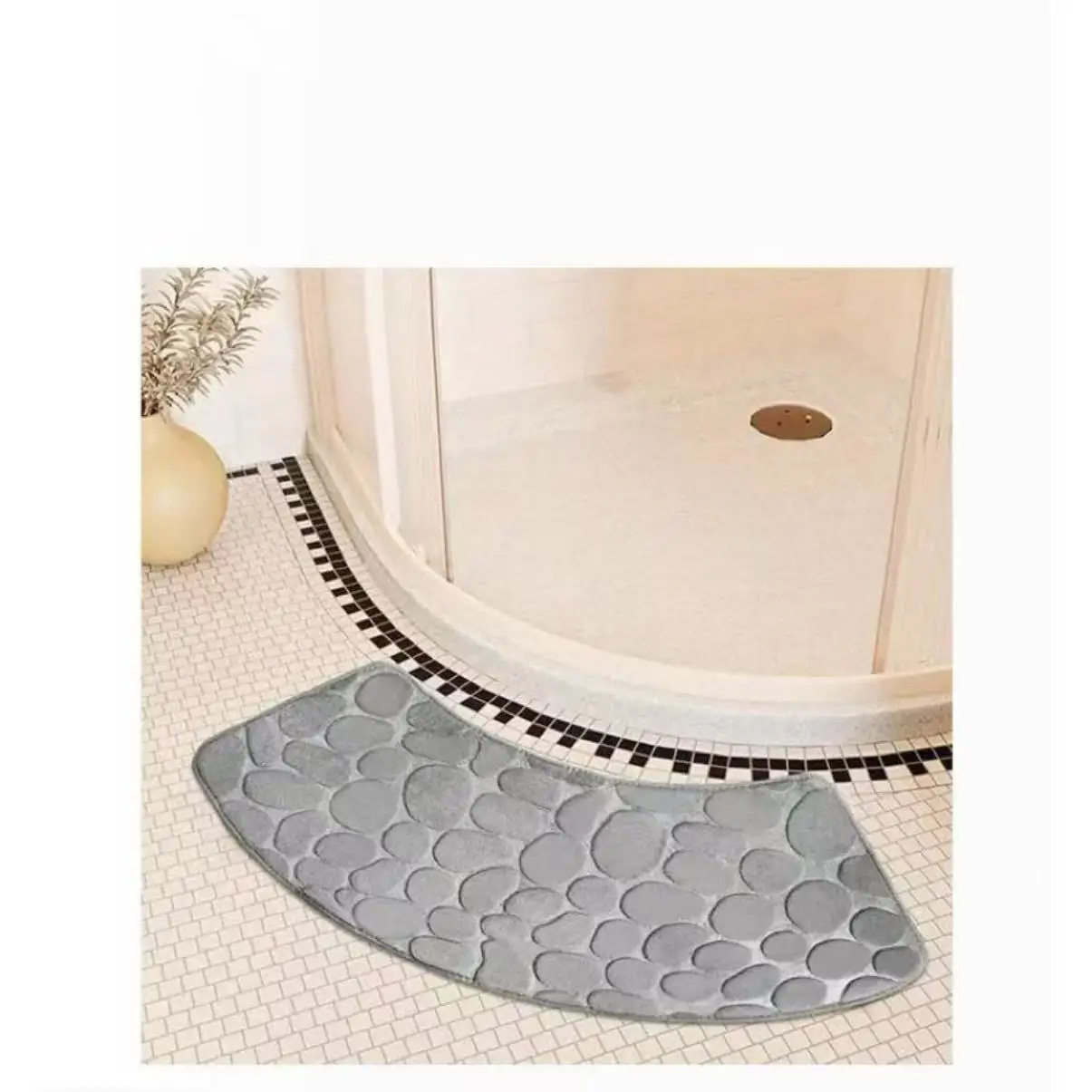 Curved bathroom mat thickened shower room absorbent door mat toilet bathroom non-slip mat dirt-resistant entrance mat
Curved bathroom mat thickened shower room absorbent door mat toilet bathroom non-slip mat dirt-resistant entrance mat