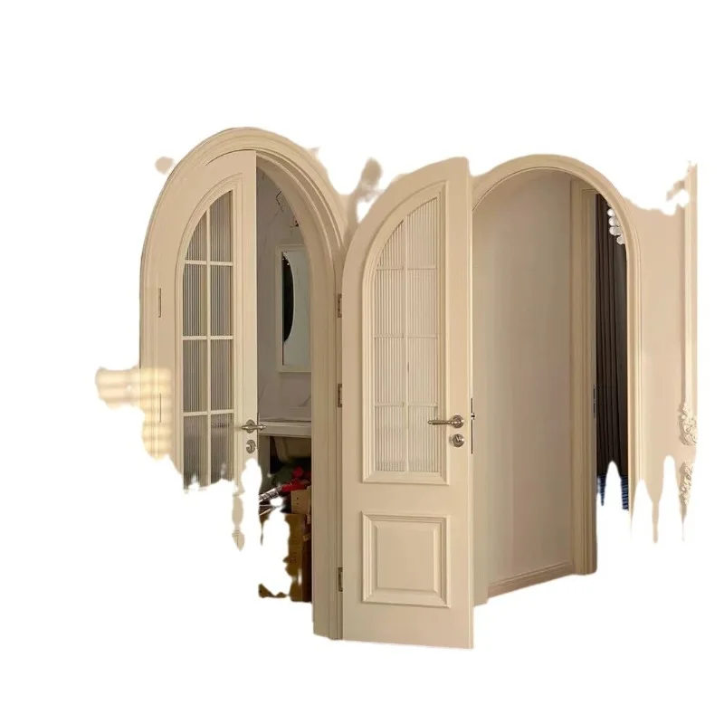 French Double Door White Painted Bedroom Soundproof Wooden Door Glass Door
French Double Door White Painted Bedroom Soundproof Wooden Door Glass Door
