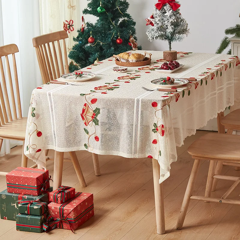 American Christmas Tablecloth Decorated Red Embroidery Table Cloth Polyester Lace Coffee Table Mat Tablecloths Table Decoration
American Christmas Tablecloth Decorated Red Embroidery Table Cloth Polyester Lace Coffee Table Mat Tablecloths Table Decoration