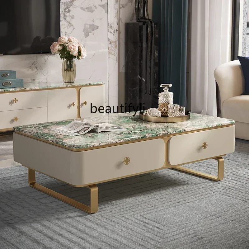 V Light luxury coffee table TV cabinet Modern living room furniture Italian high-end square marble simple coffee table
V Light luxury coffee table TV cabinet Modern living room furniture Italian high-end square marble simple coffee table