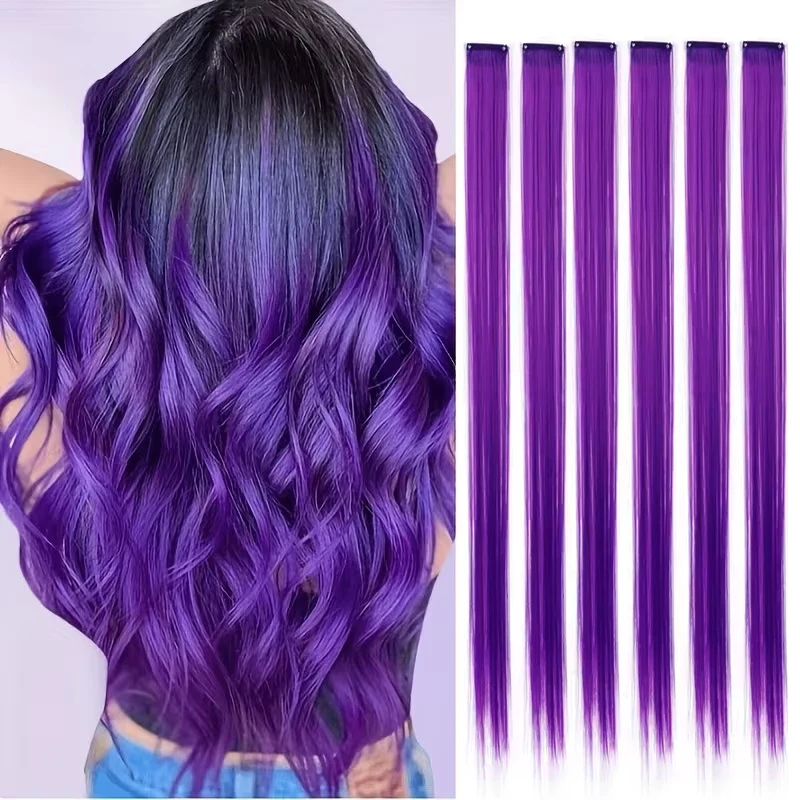 22Inch Synthetic 6pcs Long Straight Hair Extension Colored Rainbow High-Temperature Fiber Hairpiece for Women Daily Party Use
22Inch Synthetic 6pcs Long Straight Hair Extension Colored Rainbow High-Temperature Fiber Hairpiece for Women Daily Party Use