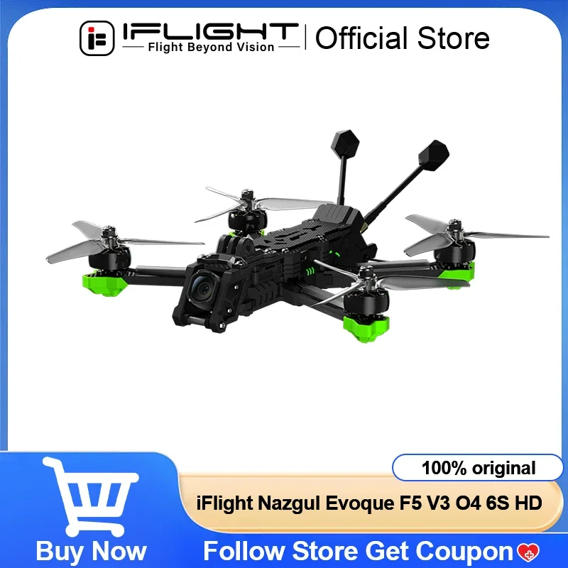 iFlight Nazgul Evoque F5D V3 6S HD FPV Дрон BNF O4 Air Unit Pro DC/X Гибкий переключатель с двойной геометрией 5-дюймовый FPV-дрон для фристайла
iFlight Nazgul Evoque F5D V3 6S HD FPV Дрон BNF O4 Air Unit Pro DC/X Гибкий переключатель с двойной геометрией 5-дюймовый FPV-дрон для фристайла