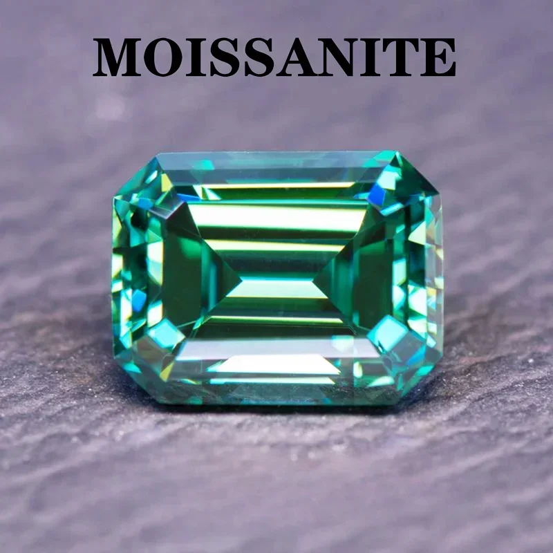 Moissanite Stone Emerald Cut Natural Green Emerald Color DIY Charms Ring Necklace Earrings Main Materials with Certificate
Moissanite Stone Emerald Cut Natural Green Emerald Color DIY Charms Ring Necklace Earrings Main Materials with Certificate