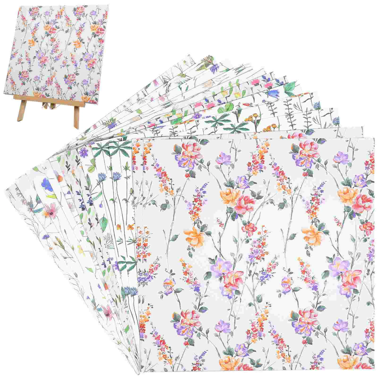 24 Sheets Pocket Material Paper Craft Journal Scrapbook Pad Supplies Journaling Flower Pattern
24 Sheets Pocket Material Paper Craft Journal Scrapbook Pad Supplies Journaling Flower Pattern