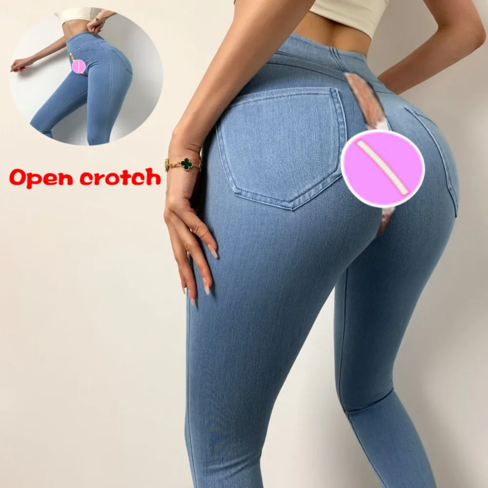 Open-Crotch Pants Sexy Skinny Hip Jeans Women's Peach Hip Hip Lifting with Double-Headed Invisible Zipper for Dating Must-Have
Open-Crotch Pants Sexy Skinny Hip Jeans Women's Peach Hip Hip Lifting with Double-Headed Invisible Zipper for Dating Must-Have