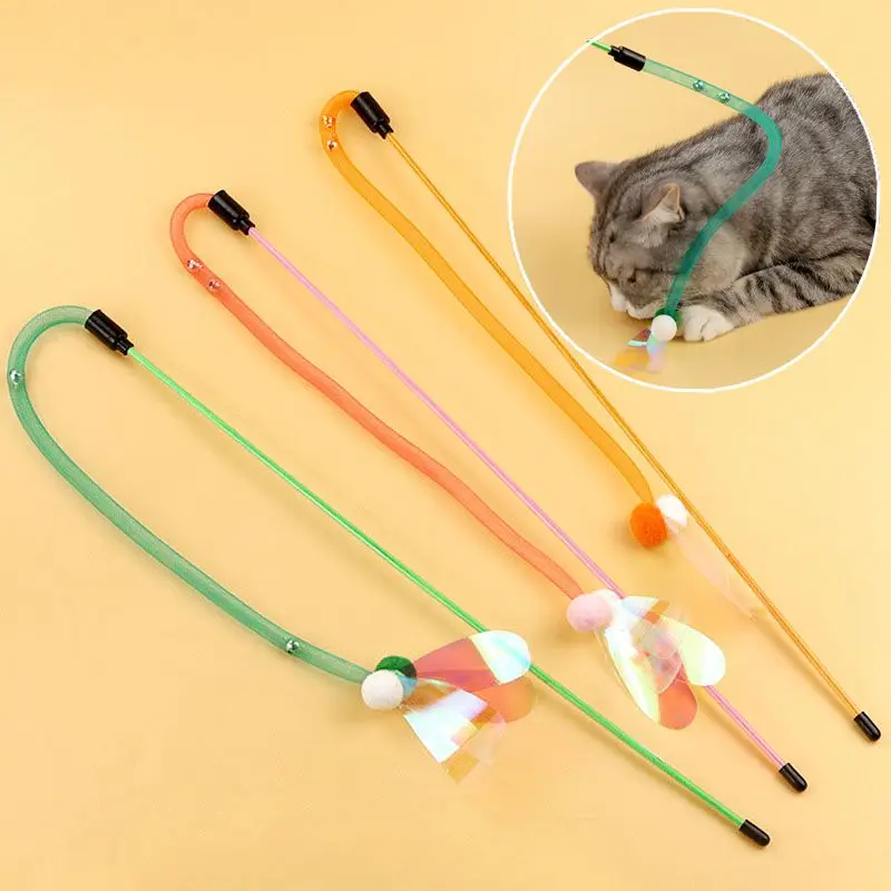 3-10pcs Cat Toy Elastic Mesh Bell Cat Teaser Stick Feather Tassel Cat Teaser Stick Bell Kitten Teasing Rod Interactive Cat Toys
3-10pcs Cat Toy Elastic Mesh Bell Cat Teaser Stick Feather Tassel Cat Teaser Stick Bell Kitten Teasing Rod Interactive Cat Toys