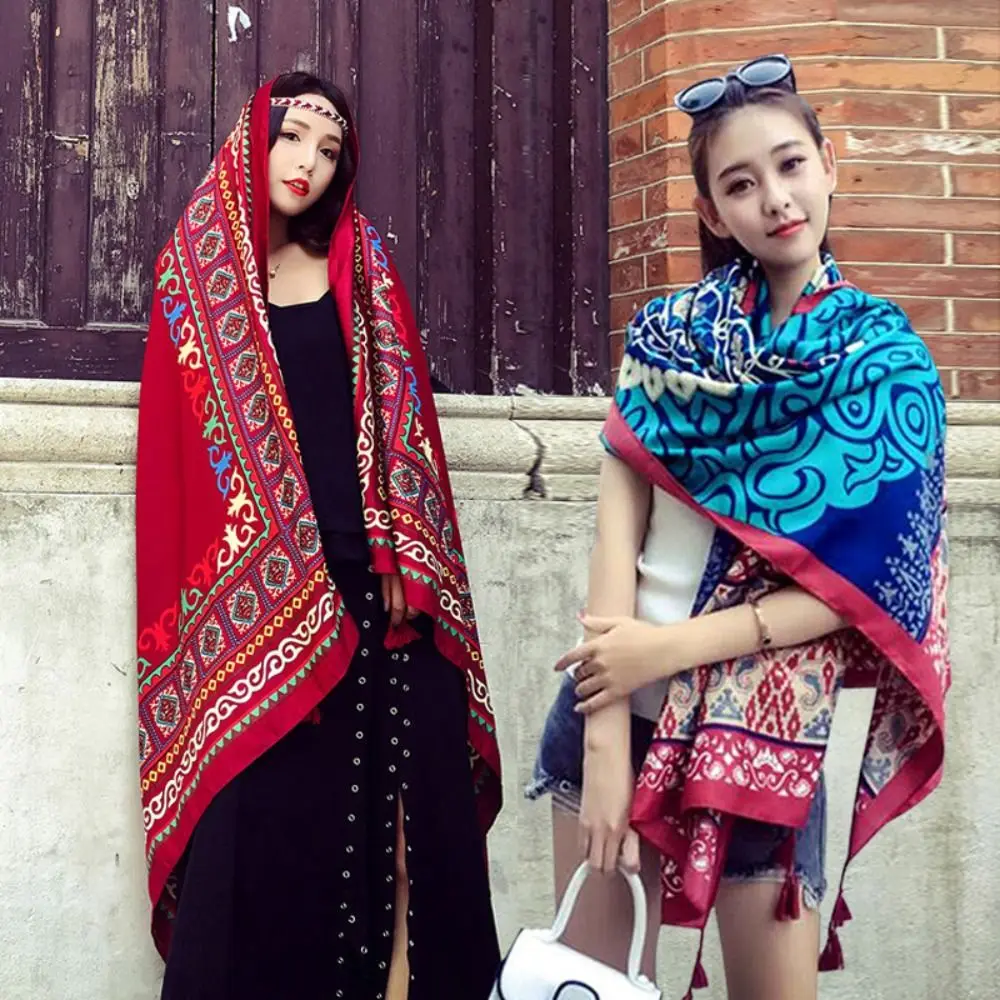 New 180cm Beach Sunscreen Scarve Breathable Luxury Large Shawl Wrap Scarf Ethnic Shimmer Bright Silk Scarf
New 180cm Beach Sunscreen Scarve Breathable Luxury Large Shawl Wrap Scarf Ethnic Shimmer Bright Silk Scarf
