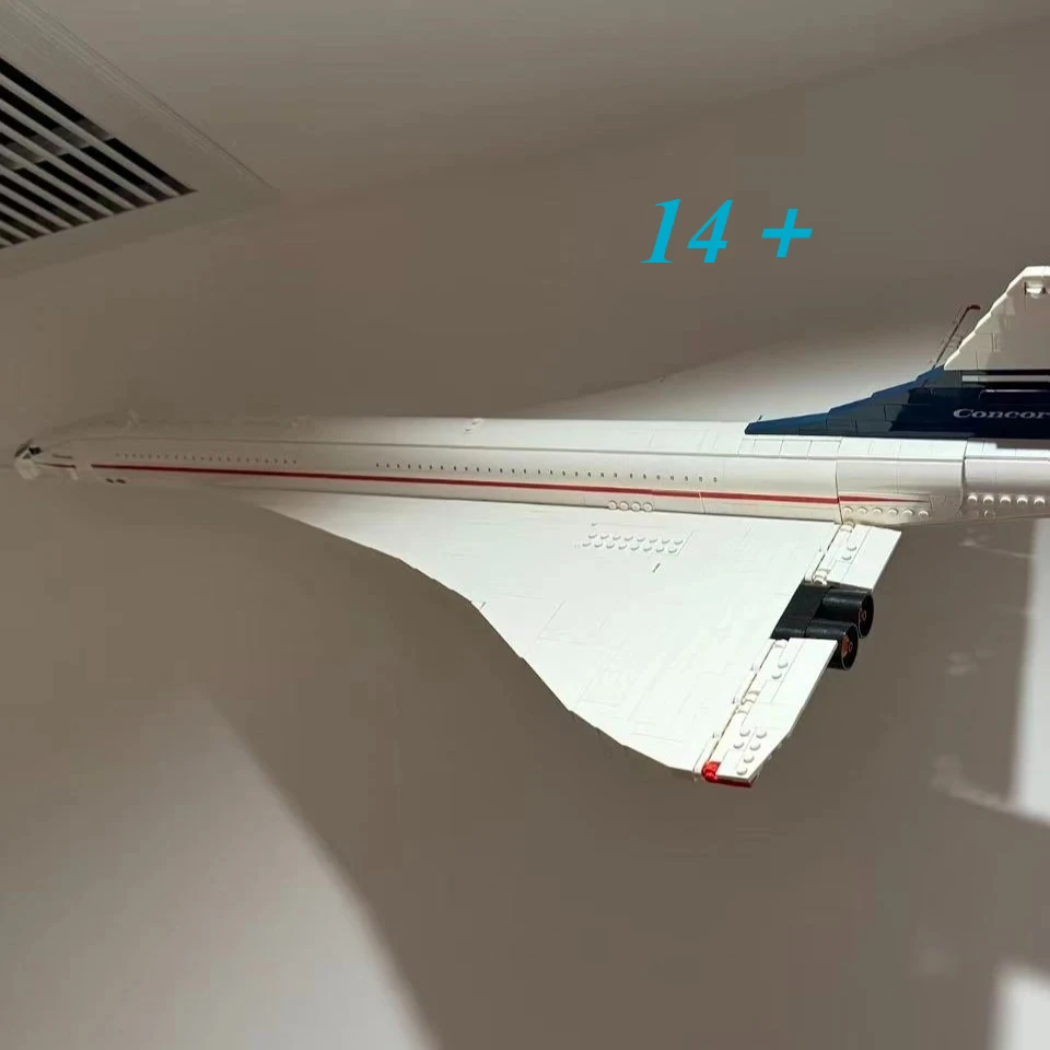 Набор строительных блоков 2083 детали: Большая модель самолета Concorde 10318, сверхзвуковой транспортный самолет-шаттл, декор для дома, подарок
Набор строительных блоков 2083 детали: Большая модель самолета Concorde 10318, сверхзвуковой транспортный самолет-шаттл, декор для дома, подарок