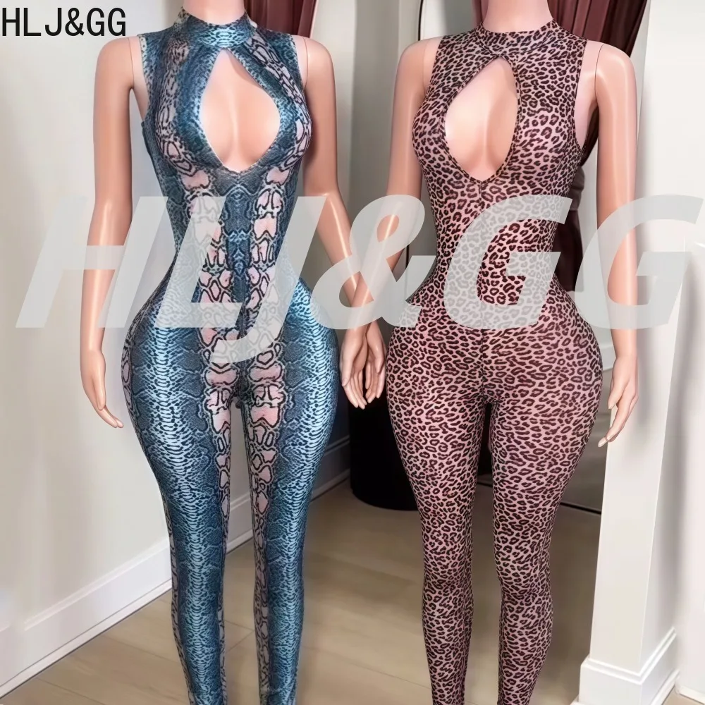 HLJ Sexy Hollow Out Bodycon Jumpsuit Women Python Print Sleeveless Stretch One Piece Rompers Female Midnight Party Overalls New
HLJ Sexy Hollow Out Bodycon Jumpsuit Women Python Print Sleeveless Stretch One Piece Rompers Female Midnight Party Overalls New