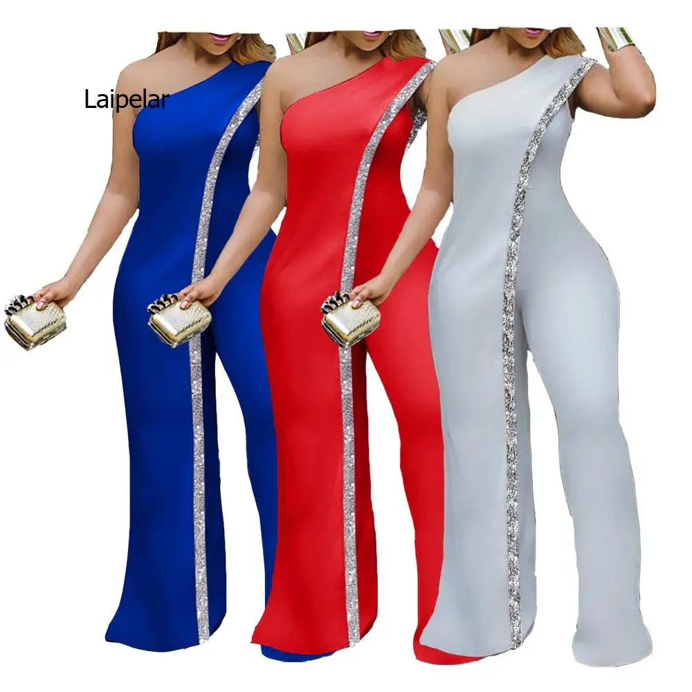 New Bright Bar Patchwork One Shoulder Loose One Piece Jumpsuit Women Fashion Streetwear Full Length Jumpsuits Ladies Outfit
New Bright Bar Patchwork One Shoulder Loose One Piece Jumpsuit Women Fashion Streetwear Full Length Jumpsuits Ladies Outfit