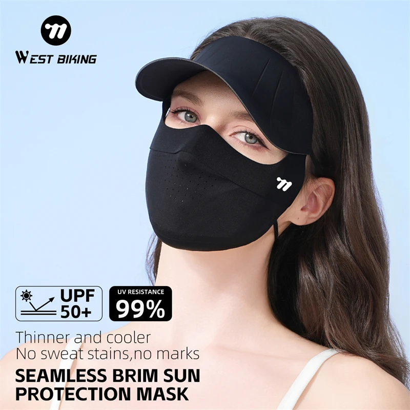 WEST BIKING Summer Sunscreen Mask UV Protection Face Mask With Sun Blocking Brim Outdoor Sports Cycling Hiking Fishing Masks
WEST BIKING Summer Sunscreen Mask UV Protection Face Mask With Sun Blocking Brim Outdoor Sports Cycling Hiking Fishing Masks