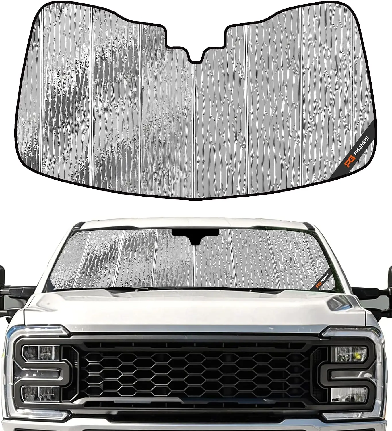 Windshield Sun Shade for Ford F-Series 2023-2026 Front Window Sunshade - Blocks UV Rays & Heat
Windshield Sun Shade for Ford F-Series 2023-2026 Front Window Sunshade - Blocks UV Rays & Heat
