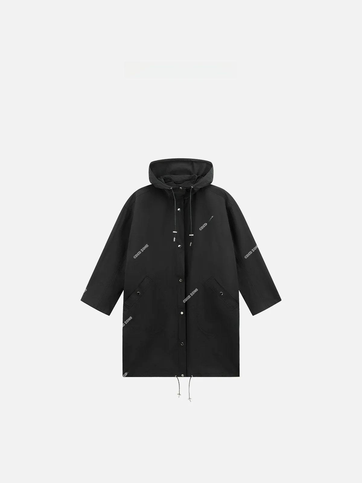 Bla Long Sve Hooded Jaet Cotton Polyester Blend Double Zipper Design Street Sle Straight Cut ZONE CCC577
Bla Long Sve Hooded Jaet Cotton Polyester Blend Double Zipper Design Street Sle Straight Cut ZONE CCC577