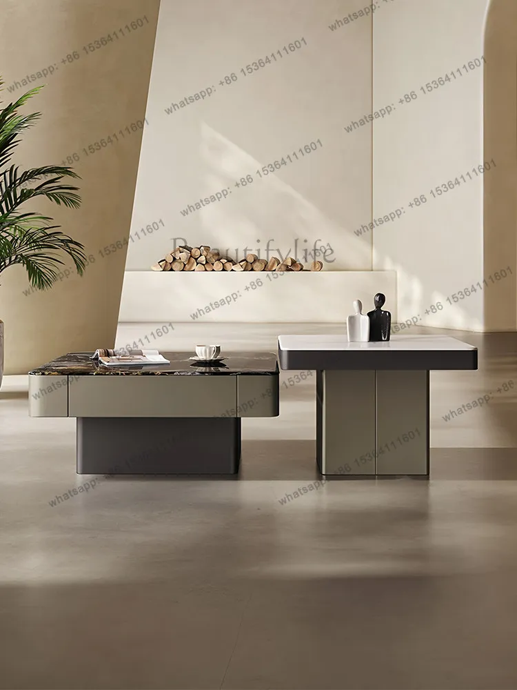 XX Italian minimalist coffee table living room home high-end art storage light luxury combination
XX Italian minimalist coffee table living room home high-end art storage light luxury combination