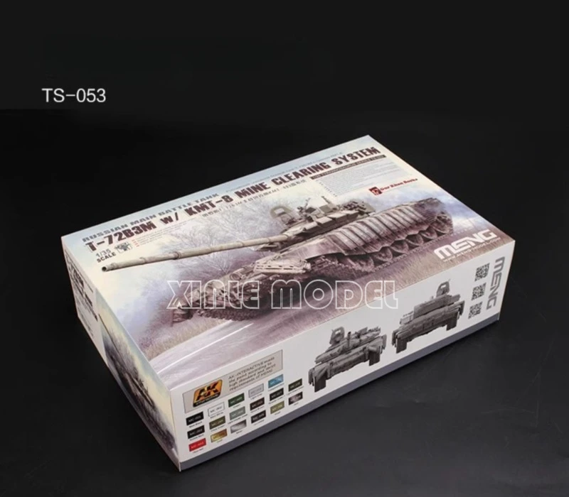 Наборы для сборки моделей MENG TS-053 1/35 T-72B3M, основной боевой танк с KMT-8 для военной модели игрушек, коллекция для хобби
Наборы для сборки моделей MENG TS-053 1/35 T-72B3M, основной боевой танк с KMT-8 для военной модели игрушек, коллекция для хобби