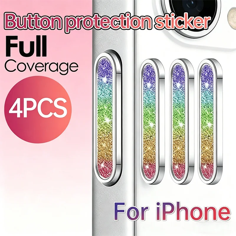 4PCS for iPhone16 Pro/ Pro Max,17 Pro/ Pro Max - Full Coverage Anti-Scratch Phone Key Guard Stylish Button Protection Sticker
4PCS for iPhone16 Pro/ Pro Max,17 Pro/ Pro Max - Full Coverage Anti-Scratch Phone Key Guard Stylish Button Protection Sticker