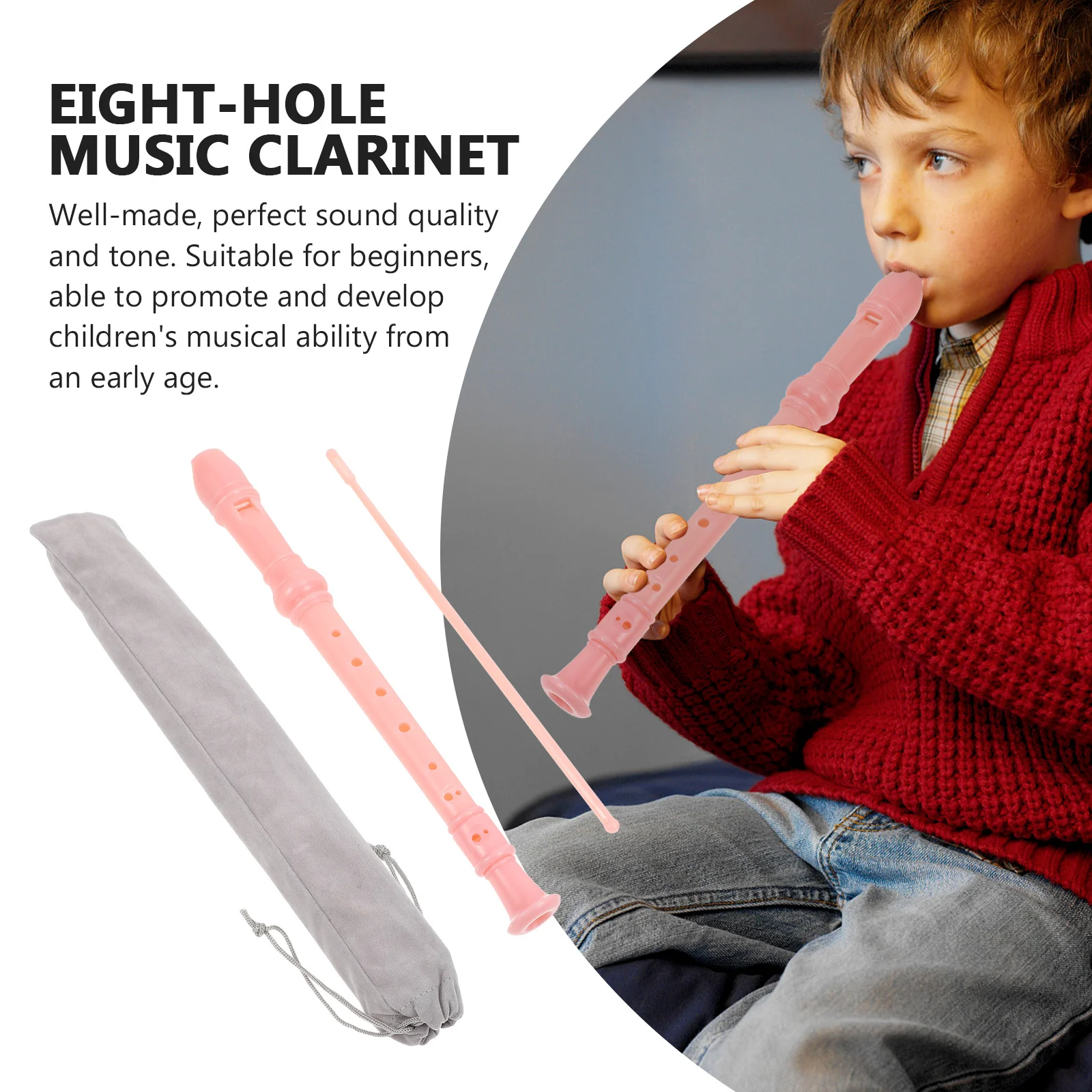1Set Children Soprano Recorder 8 Hole Pink Beginner Clarinet Educational Instrument Kids Music Flute Durable Music Flute
1Set Children Soprano Recorder 8 Hole Pink Beginner Clarinet Educational Instrument Kids Music Flute Durable Music Flute