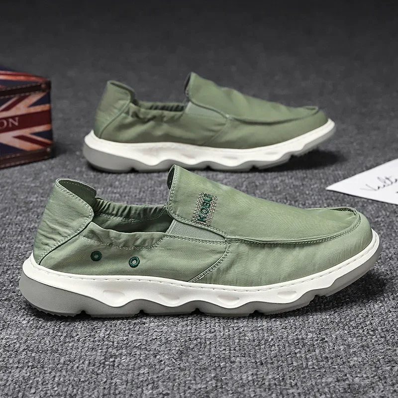 Пекинская парусиновая обувь для стариков, мужские летние дышащие без шнуровки, парусиновая обувь из ледяного шелка для ленивых, спортивная обувь для вождения и отдыха с низким берцем 
Пекинская парусиновая обувь для стариков, мужские летние дышащие без шнуровки, парусиновая обувь из ледяного шелка для ленивых, спортивная обувь для вождения и отдыха с низким берцем