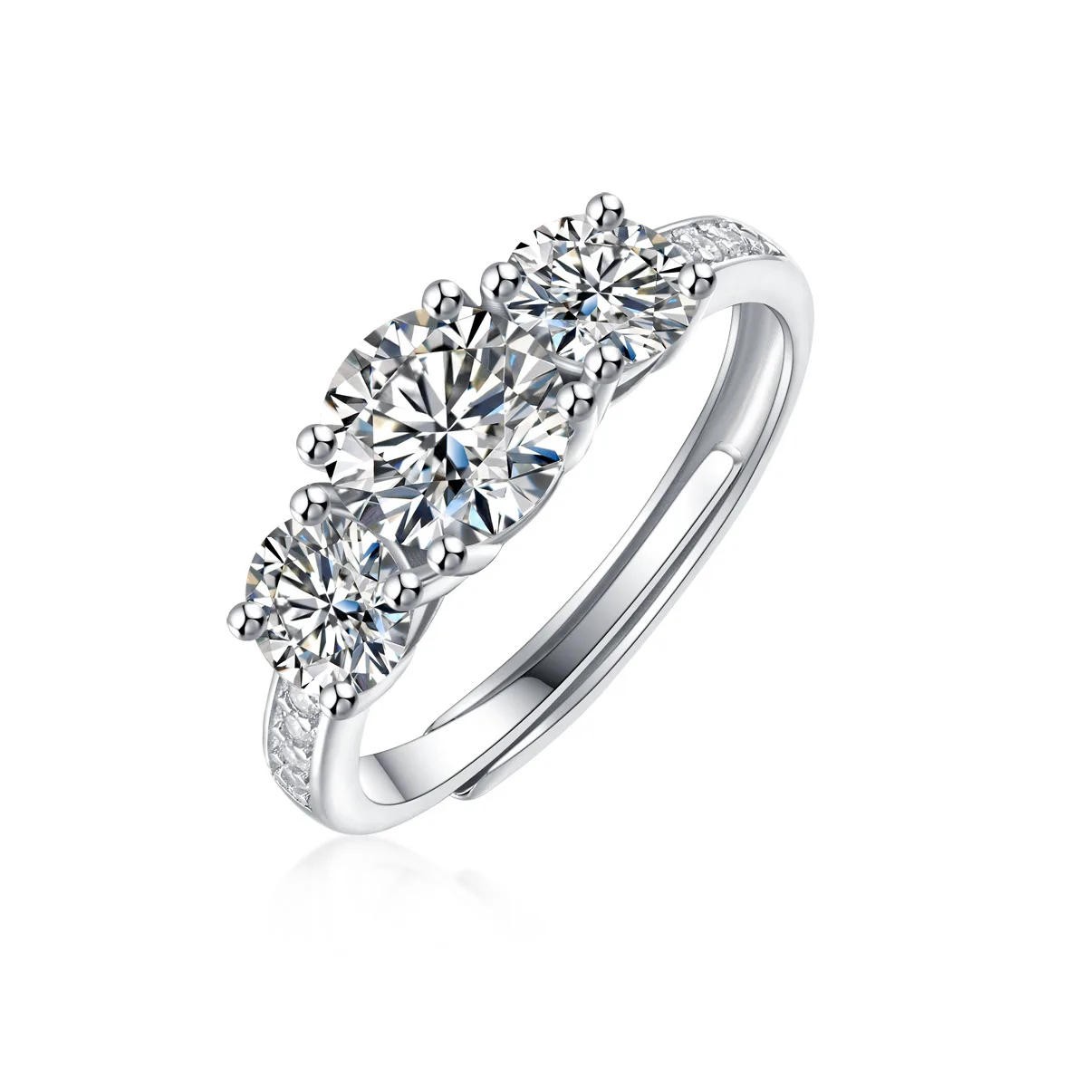 1 Carat D Color VVS1 Moissanite Ring, S925 Silver 3-Stone Design, Classic Engagement Ring, Luxury Proposal Ring, Gift for Girlfr
1 Carat D Color VVS1 Moissanite Ring, S925 Silver 3-Stone Design, Classic Engagement Ring, Luxury Proposal Ring, Gift for Girlfr