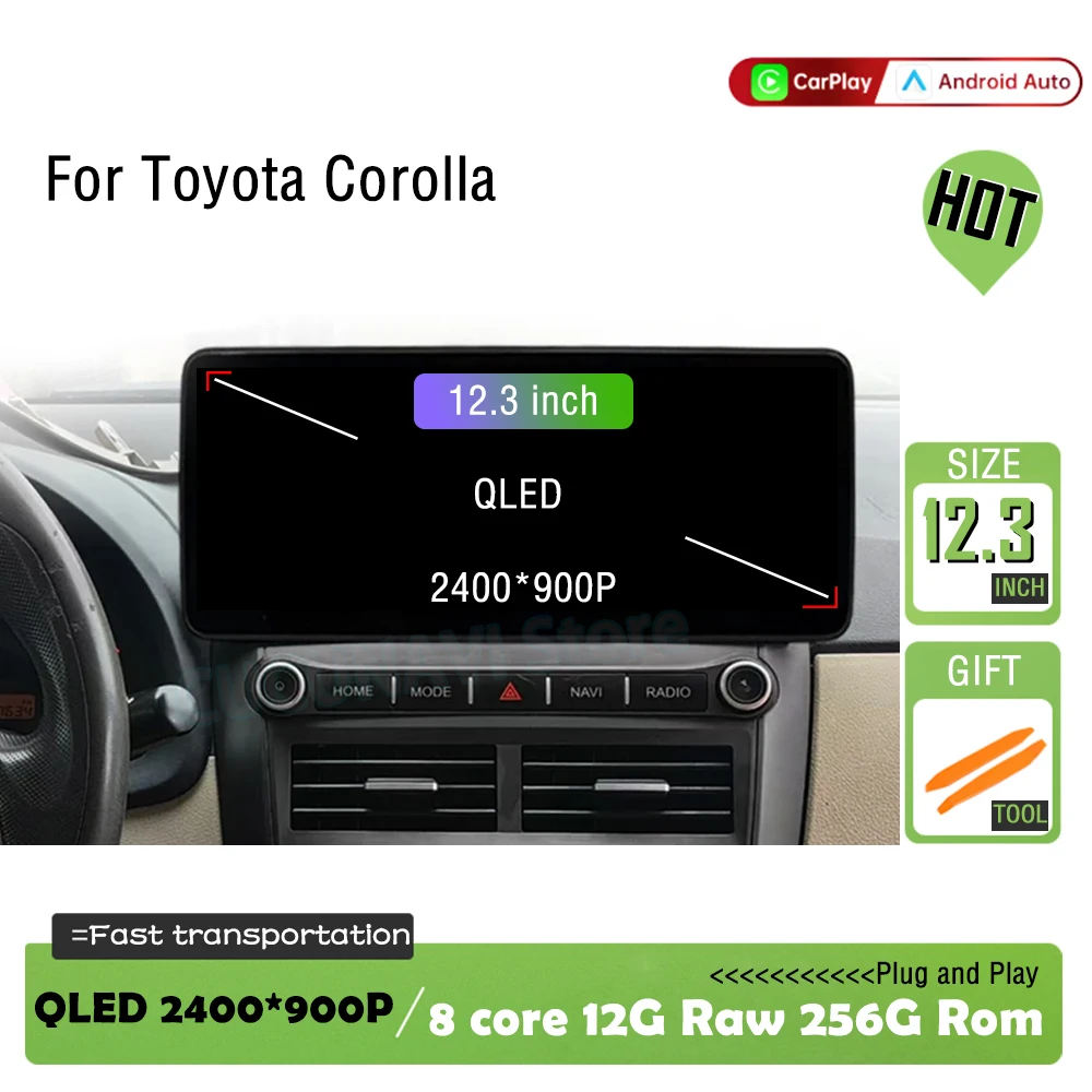 12,3-дюймовый ОС Android для Toyota Corolla 2008-2013 с разделенным экраном DSP Стерео 4G Навигация GPS Автомобильное видео Мультимедийный радиоплеер
12,3-дюймовый ОС Android для Toyota Corolla 2008-2013 с разделенным экраном DSP Стерео 4G Навигация GPS Автомобильное видео Мультимедийный радиоплеер