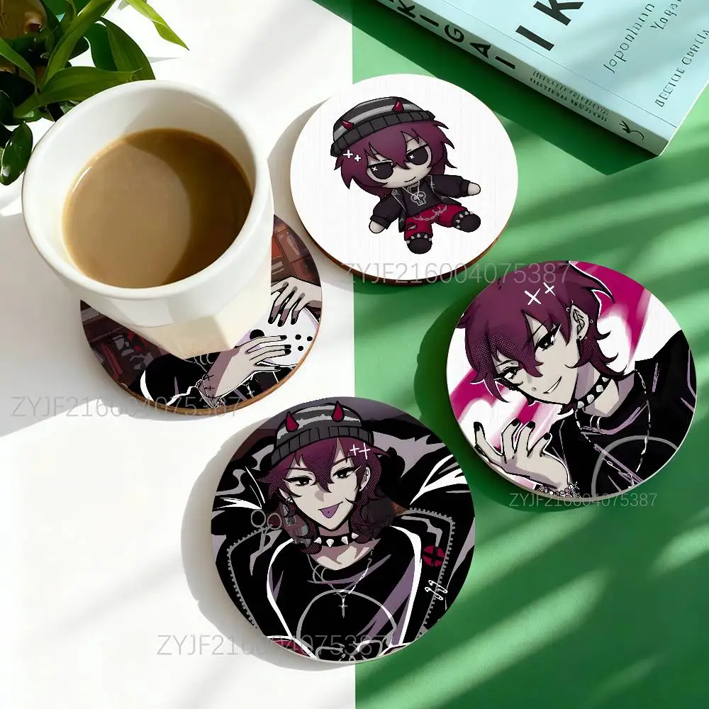 K-Killer Chat Ronin Misaki Round Wooden Coasters Heat Resistant Non-slip Drink Cafe Decoration 2D Flat Color Print Coasters Set
K-Killer Chat Ronin Misaki Round Wooden Coasters Heat Resistant Non-slip Drink Cafe Decoration 2D Flat Color Print Coasters Set