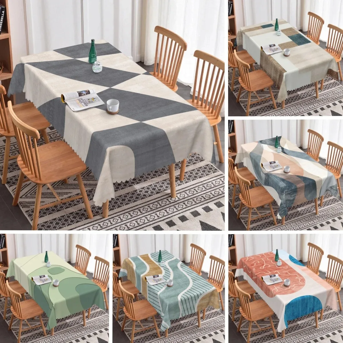 Nordic Geometric Waterproof Polyester Tablecloth Modern Minimalist Table Cover For Kitchen Dining Room Home Decor
Nordic Geometric Waterproof Polyester Tablecloth Modern Minimalist Table Cover For Kitchen Dining Room Home Decor