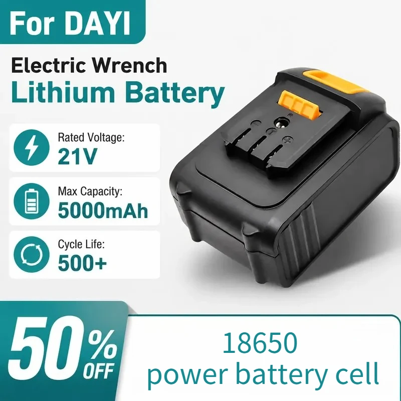 For Dayi Electric Wrench Lithium Battery Chainsaw Angle Grinder Electric Hammer Universal 21V Power Tool Battery
For Dayi Electric Wrench Lithium Battery Chainsaw Angle Grinder Electric Hammer Universal 21V Power Tool Battery