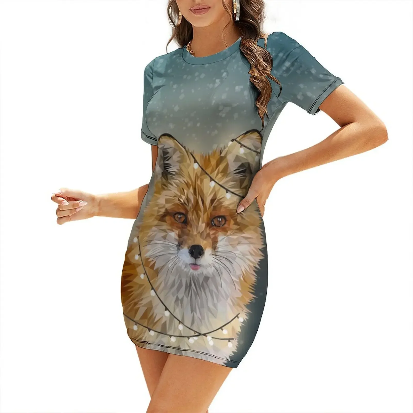 Bright Fox Short-Sleeved Dress dresses for woman women's evening dresses 2026 party dresses woman
Bright Fox Short-Sleeved Dress dresses for woman women's evening dresses 2026 party dresses woman
