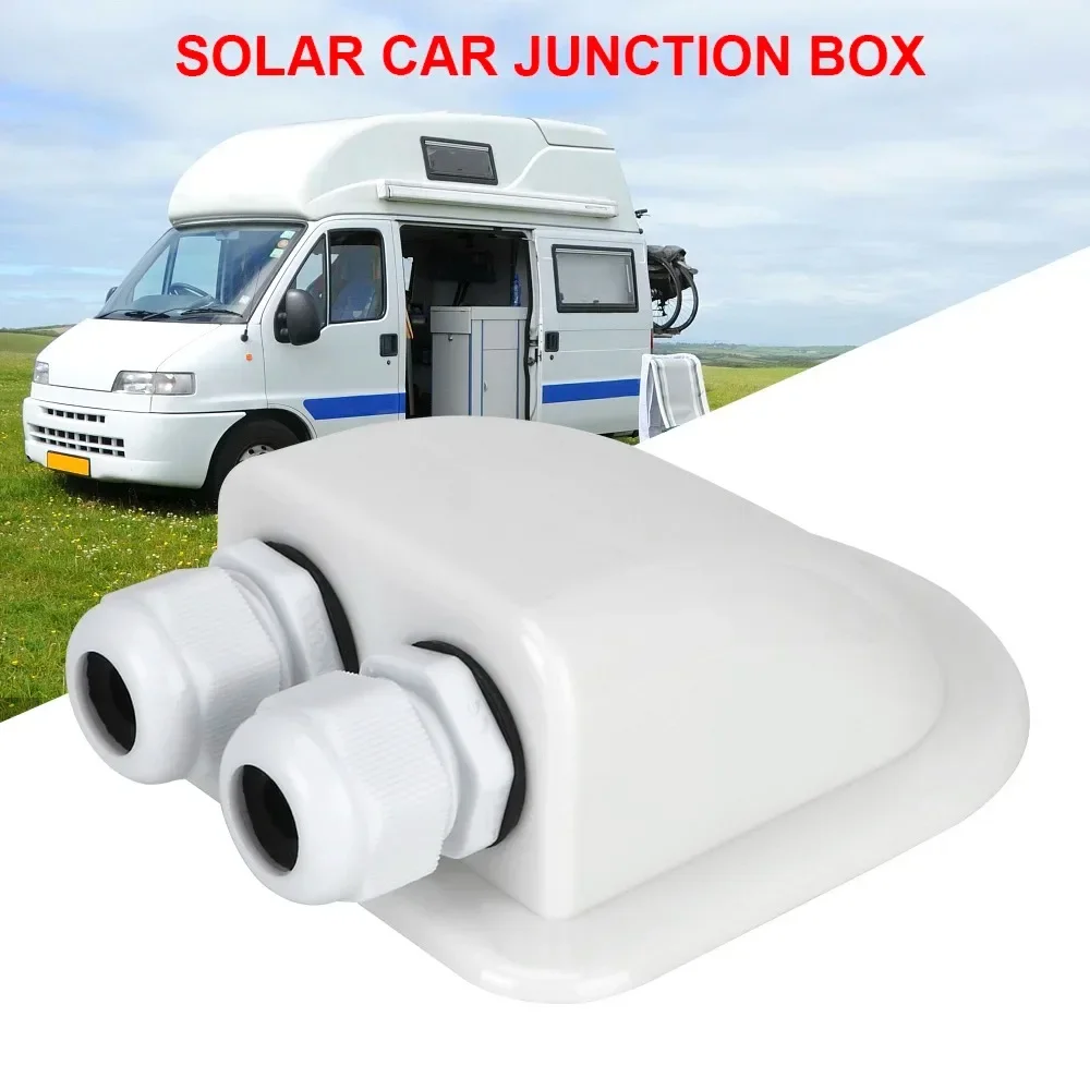 1PCS RV Solar Junction Box Cable Entry Gland Box Roof Wire Entry Cable Connector Holder Dual Hole For Camper Van Boat 
1PCS RV Solar Junction Box Cable Entry Gland Box Roof Wire Entry Cable Connector Holder Dual Hole For Camper Van Boat