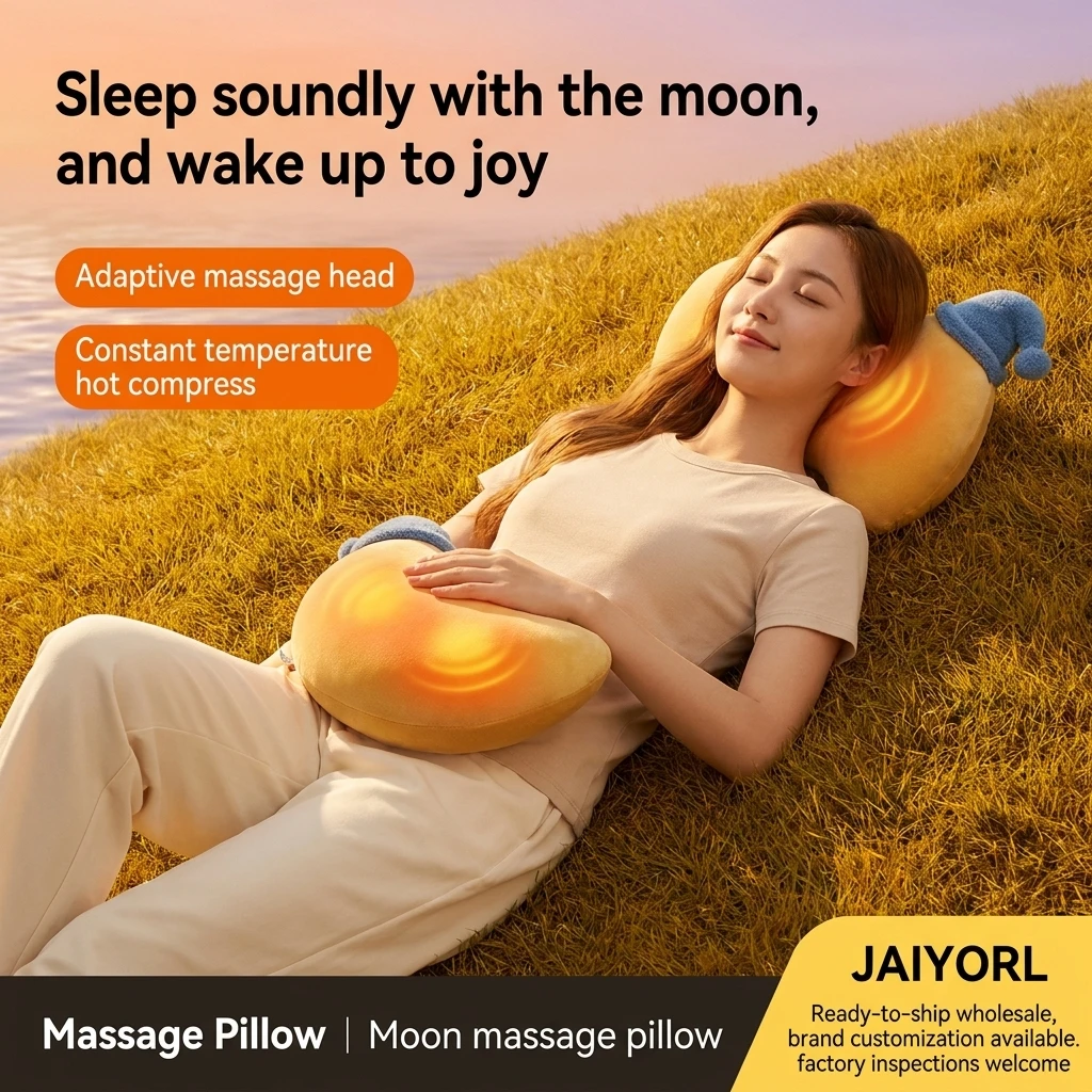 Electric Moon-shaped Massage Pillow Wireless Lumbar Massager Shoulder Kneading Heating Compress Home Gift Neck and Back Massager
Electric Moon-shaped Massage Pillow Wireless Lumbar Massager Shoulder Kneading Heating Compress Home Gift Neck and Back Massager