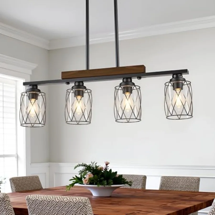 Dining Room Light Fixture/Chandelier Over Table Island Lighting Hanging for Farmhouse Linear Chandeliers Matte Black Rustic Woo
Dining Room Light Fixture/Chandelier Over Table Island Lighting Hanging for Farmhouse Linear Chandeliers Matte Black Rustic Woo