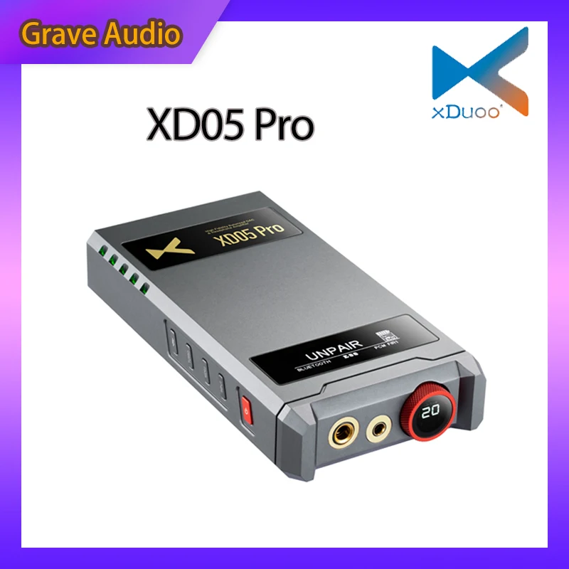 XDUOO XD05 Pro Headphone Amplifier ES9039SPRO Portable Full Balanced DAC Double Screen 4.4 Balanced USB AMP Decode
XDUOO XD05 Pro Headphone Amplifier ES9039SPRO Portable Full Balanced DAC Double Screen 4.4 Balanced USB AMP Decode