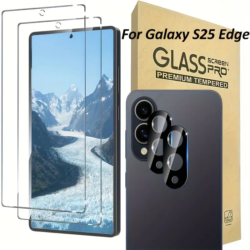 4 in 1 Premium 9H Tempered Glass Screen Protector for Samsung galaxy S25 Ultra S25 Edge S24 Ultra S24+ S23 FE S22+ 5G S21 Ultra
4 in 1 Premium 9H Tempered Glass Screen Protector for Samsung galaxy S25 Ultra S25 Edge S24 Ultra S24+ S23 FE S22+ 5G S21 Ultra